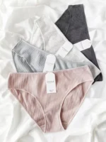 Труси жіночі — сліпи — бавовна — рубчик — Dyana Intimates 9145 — (набір 4 шт.)