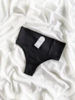 Трусики жіночі — бразиліана з високою посадкою — чорні — Dyana Intimates 3935